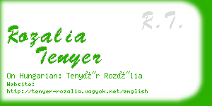 rozalia tenyer business card